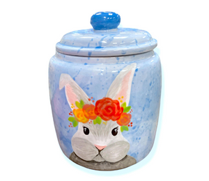 Las Vegas Watercolor Bunny Jar