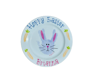 Las Vegas Easter Bunny Plate