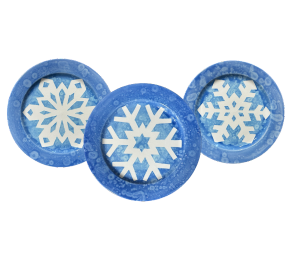 Las Vegas Paper Snowflake Plate