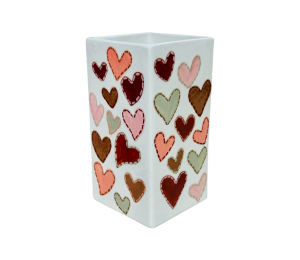 Las Vegas Quilted Heart Vase